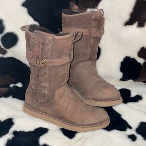 UGG Women's Tan Suede Winter Boots